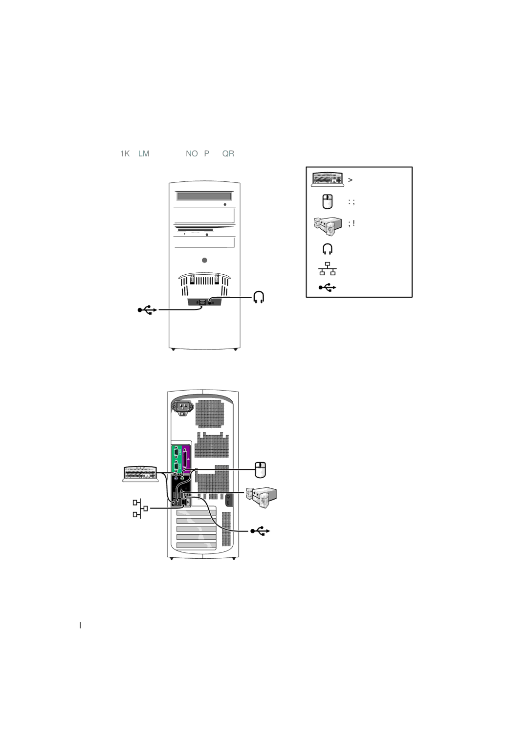 Dell G0427 manual 1KLM Nopqr 