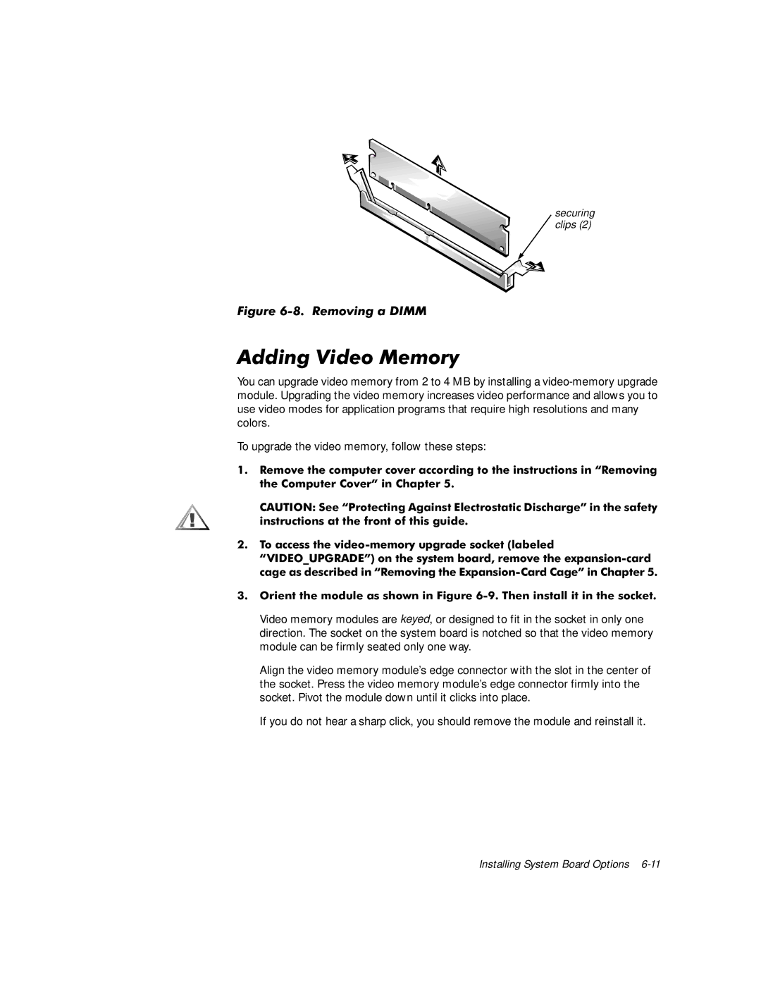 Dell G1 manual $GGLQJ9LGHR0HPRU 