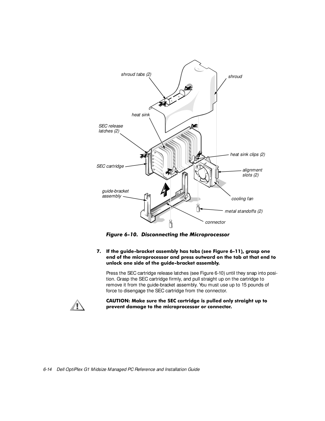 Dell G1 manual LJXUHLVFRQQHFWLQJWKH0LFURSURFHVVRU, Suhyhqwgdpdjhwrwkhplfursurfhvvrurufrqqhfwru 