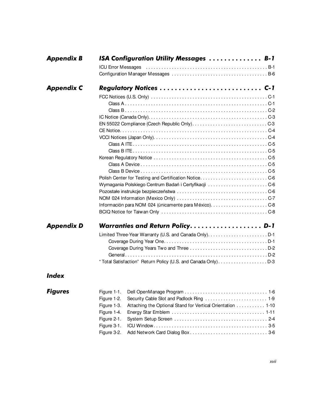 Dell G1 manual $Sshqgl%, QGH Ljxuhv, ICU Error Messages Configuration Manager Messages 