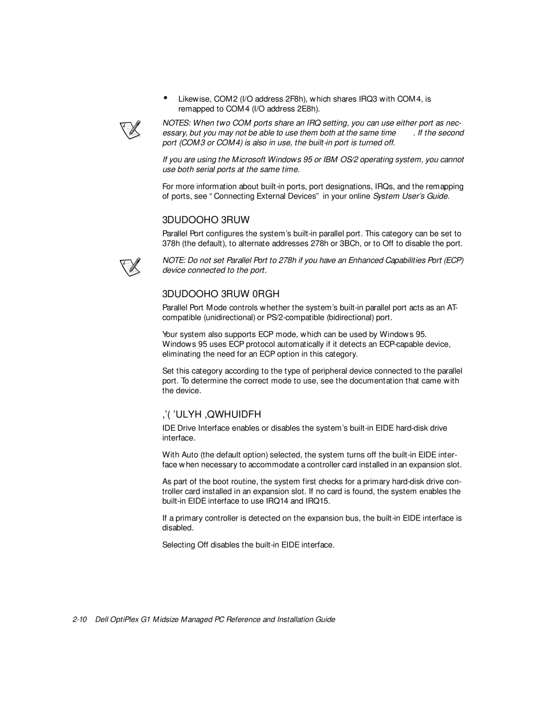 Dell G1 manual 3DUDOOHO3RUW0RGH, Ulyh,Qwhuidfh 