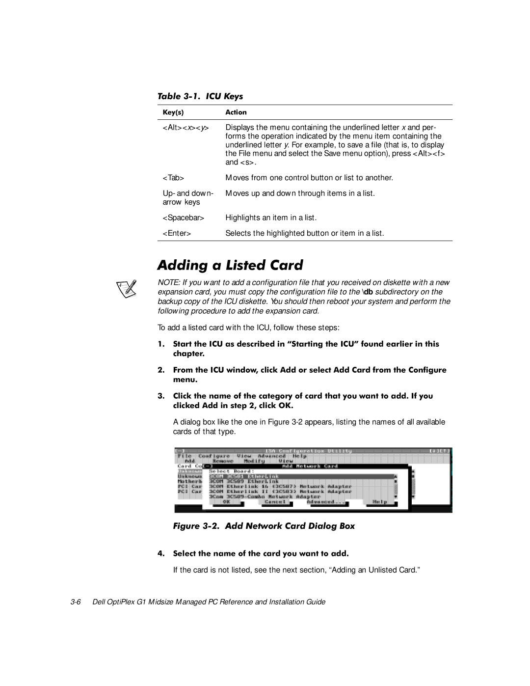 Dell $Gglqjd/Lvwhg&Dug, LJXUH$GG1HWZRUN&DUGLDORJ%R, To add a listed card with the ICU, follow these steps, Fkdswhu 