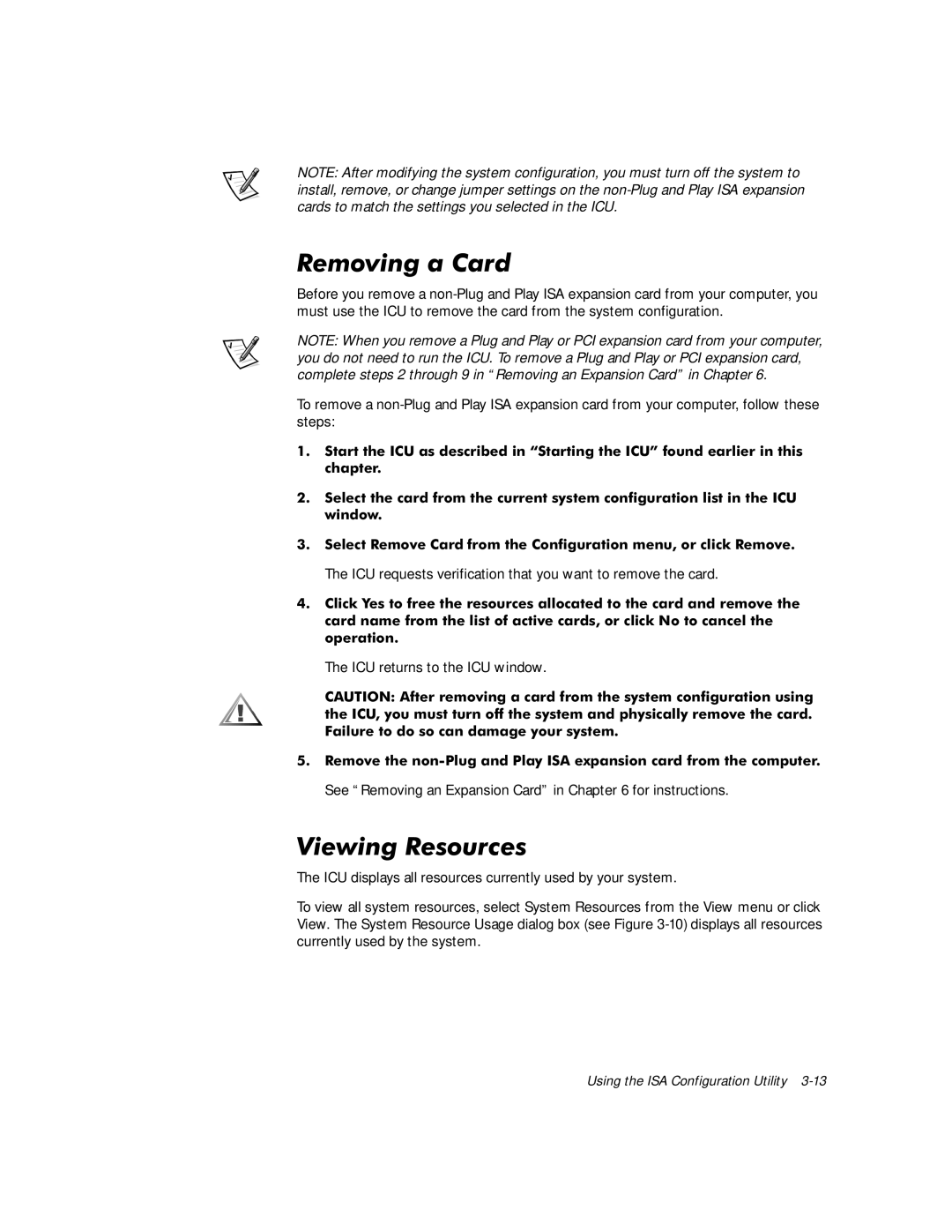 Dell G1 manual 9LHZLQJ5HVRXUFHV, Rshudwlrq, ICU returns to the ICU window 