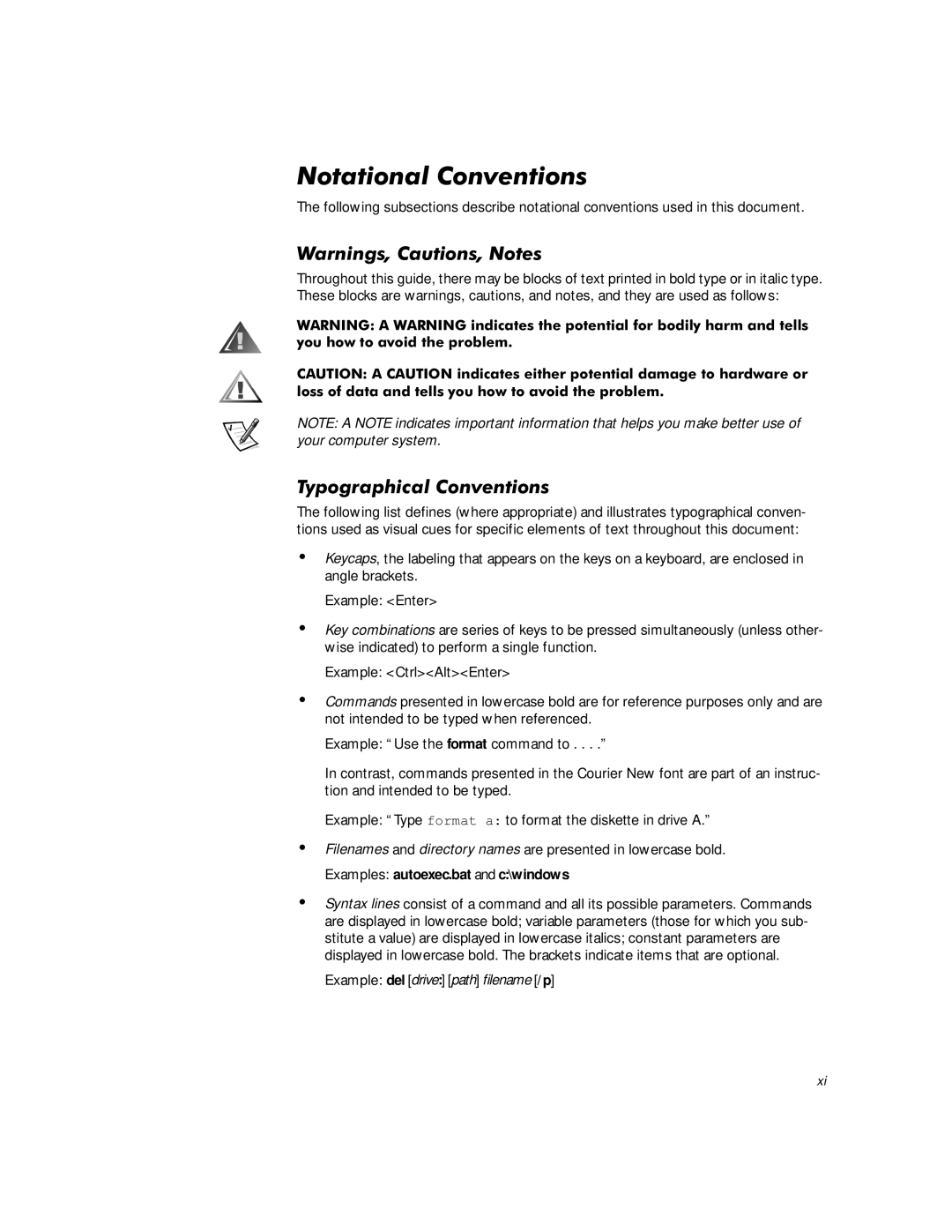 Dell G1 manual 1RWDWLRQDO&RQYHQWLRQV, DUQLQJV&DXWLRQV1RWHV, Srjudsklfdo&Rqyhqwlrqv 