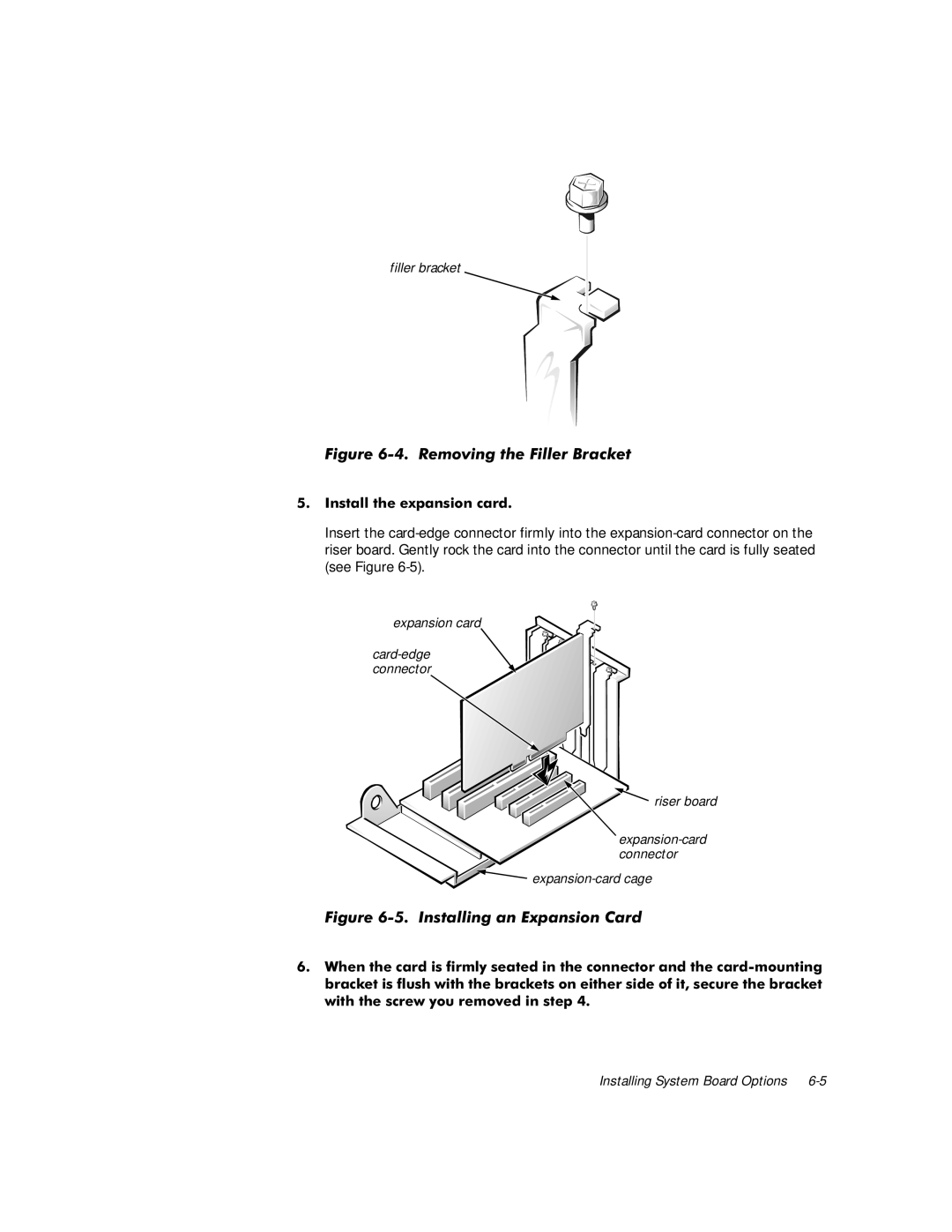 Dell G1 manual LJXUH5HPRYLQJWKHLOOHU%UDFNHW, Ljxuh,Qvwdoolqjdqsdqvlrq&Dug, Qvwdoowkhhsdqvlrqfdug 