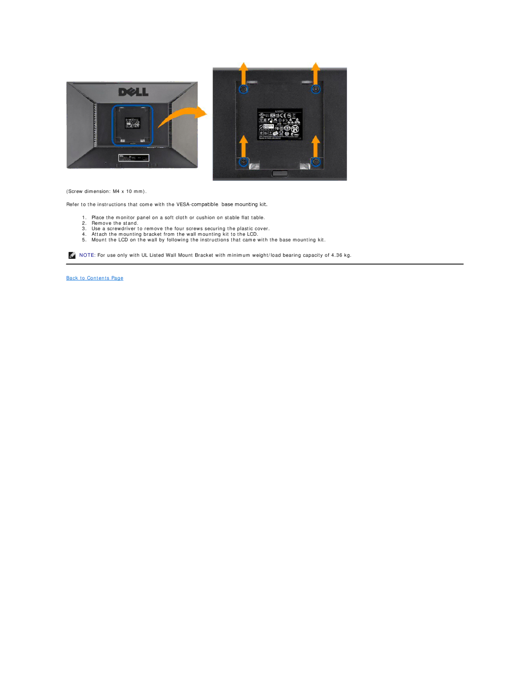 Dell G2410T, G2410H appendix Back to Contents 