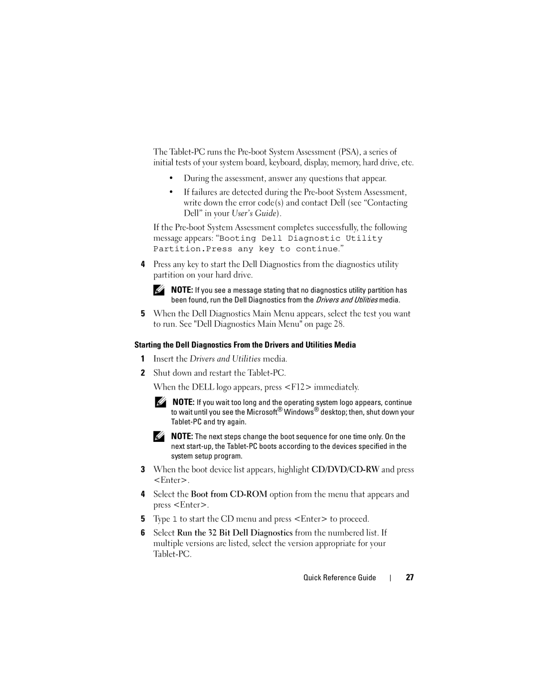 Dell GM919 manual Quick Reference Guide 