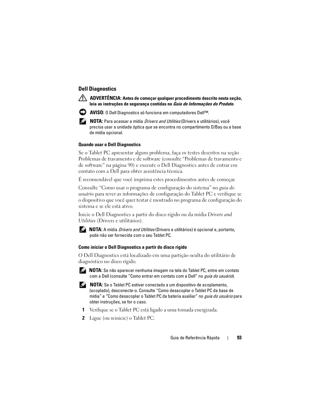 Dell GM919 manual Dell Diagnostics 