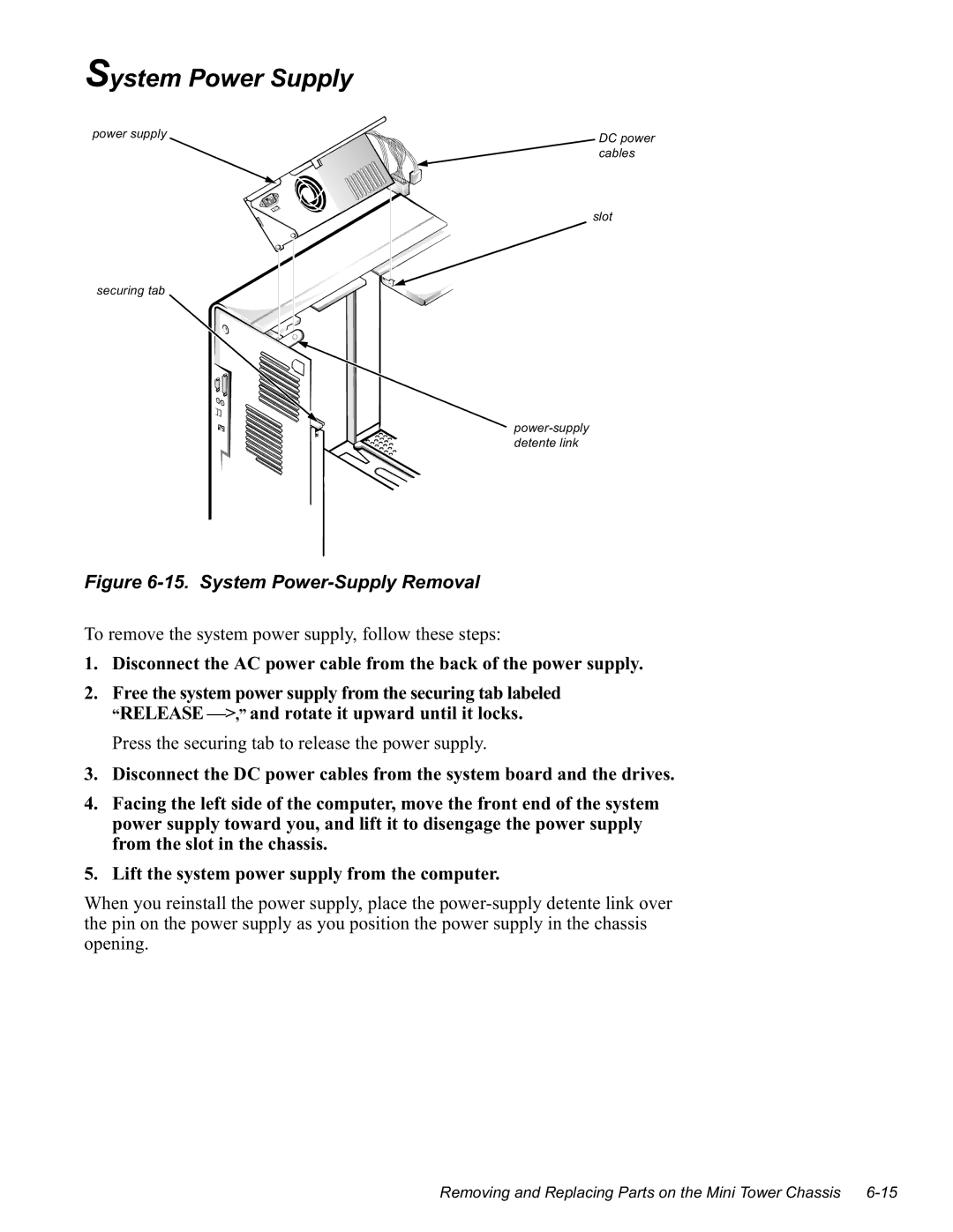 Dell GN manual 3UHVVWKHVHFXULQJWDEWRUHOHDVHWKHSRZHUVXSSO, Rshqlqj, Lvfrqqhfwwkh&Srzhufdeohviurpwkhv\Vwhperdugdqgwkhgulyhv 
