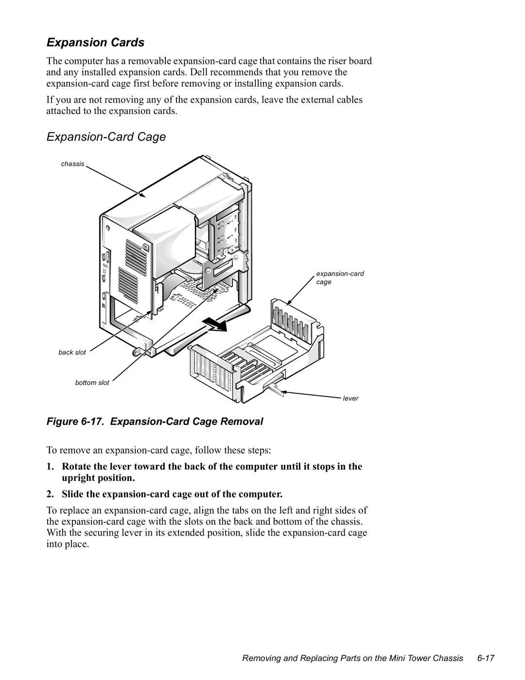 Dell GN manual Xsuljkwsrvlwlrq 6OLGHWKHHSDQVLRQFDUGFDJHRXWRIWKHFRPSXWHU, Lqwrsodfh 