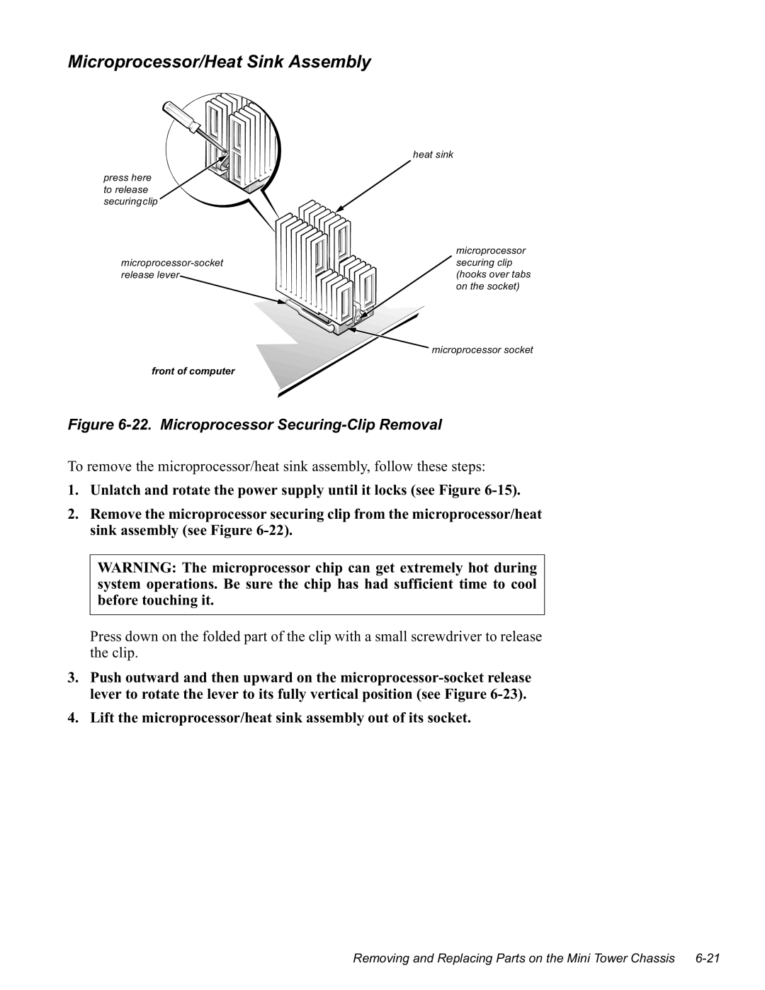 Dell GN manual 8QODWFKDQGURWDWHWKHSRZHUVXSSO\XQWLOLWORFNVVHHLJXUH, Suhvvkhuh Wruhohdvh, Iurqwrifrpsxwhu Khdwvlqn 