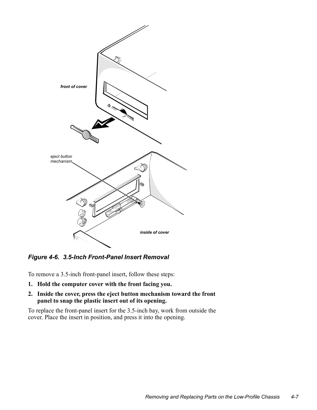 Dell GN manual Iurqwrifryhu Hmhfwexwwrq Phfkdqlvp Lqvlghrifryhu 
