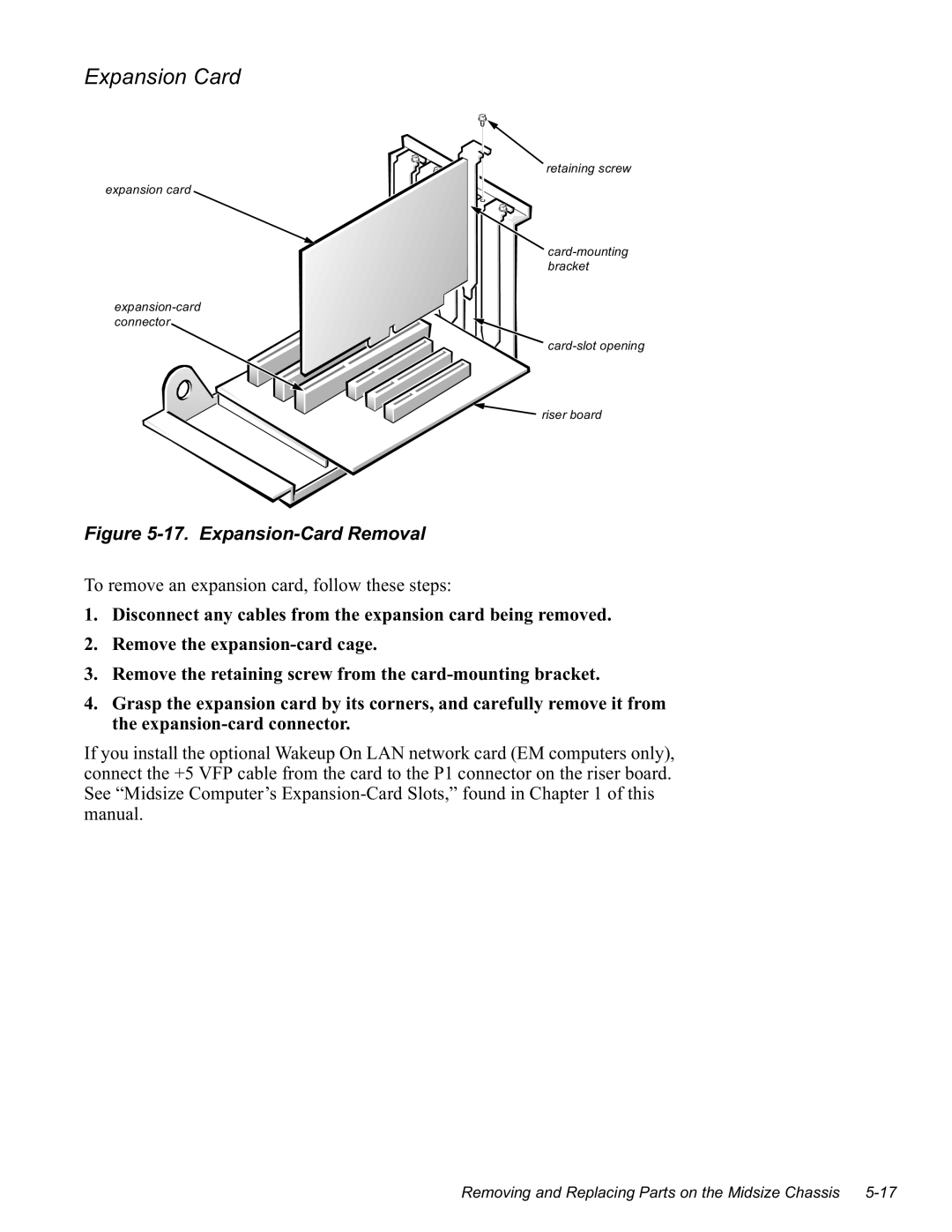 Dell GN manual Wkhhsdqvlrqfdugfrqqhfwru, Udvswkhhsdqvlrqfduge\Lwvfruqhuvdqgfduhixoo\Uhpryhlwiurp 