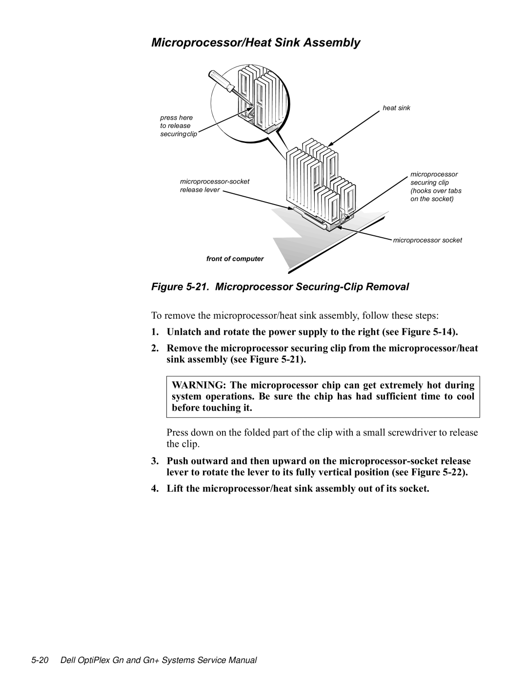 Dell GN Liwwkhplfursurfhvvrukhdwvlqndvvhpeo\Rxwrilwvvrfnhw, 7RUHPRYHWKHPLFURSURFHVVRUKHDWVLQNDVVHPEO\IROORZWKHVHVWHSV 