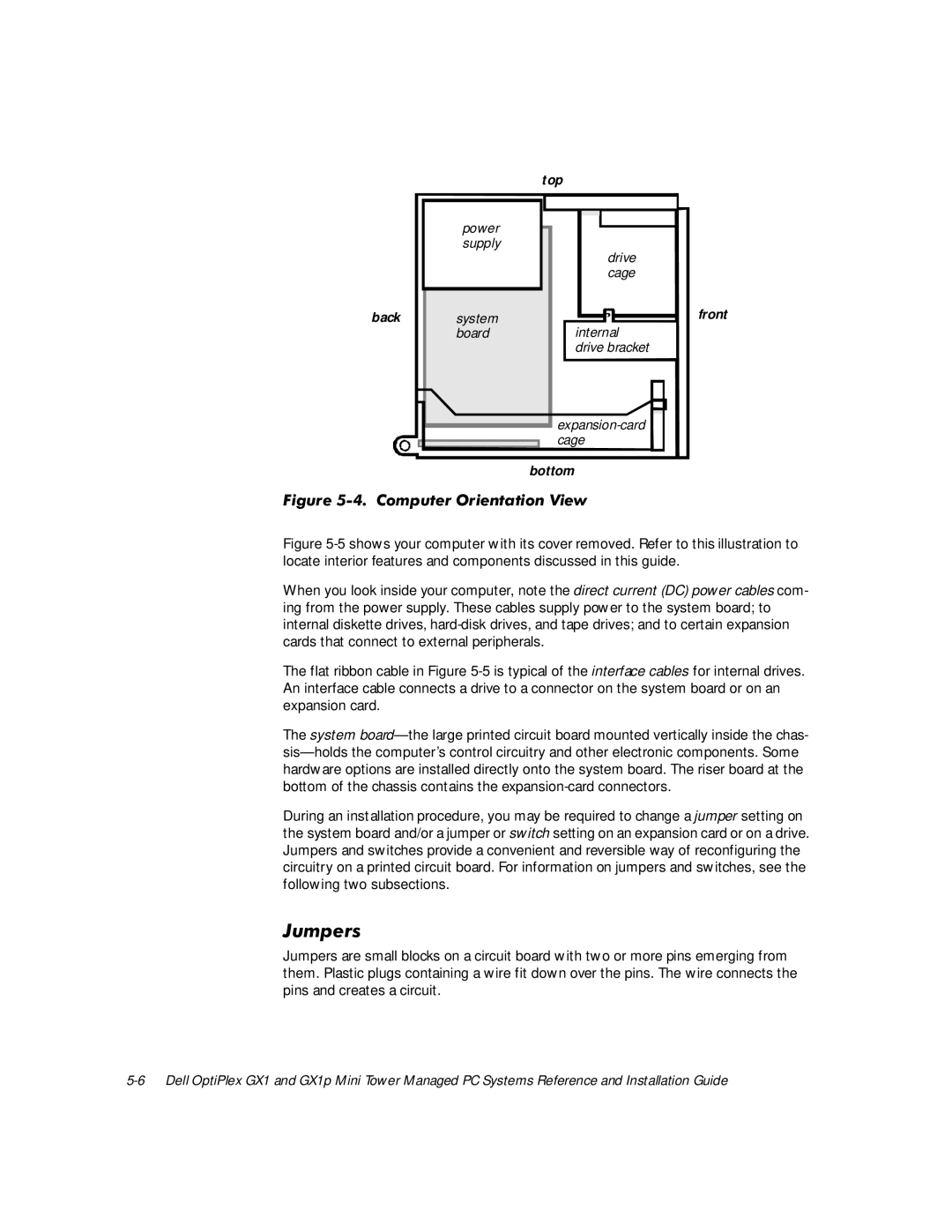 Dell GX1 P manual Xpshuv, LJXUH&RPSXWHU2ULHQWDWLRQ9LHZ 