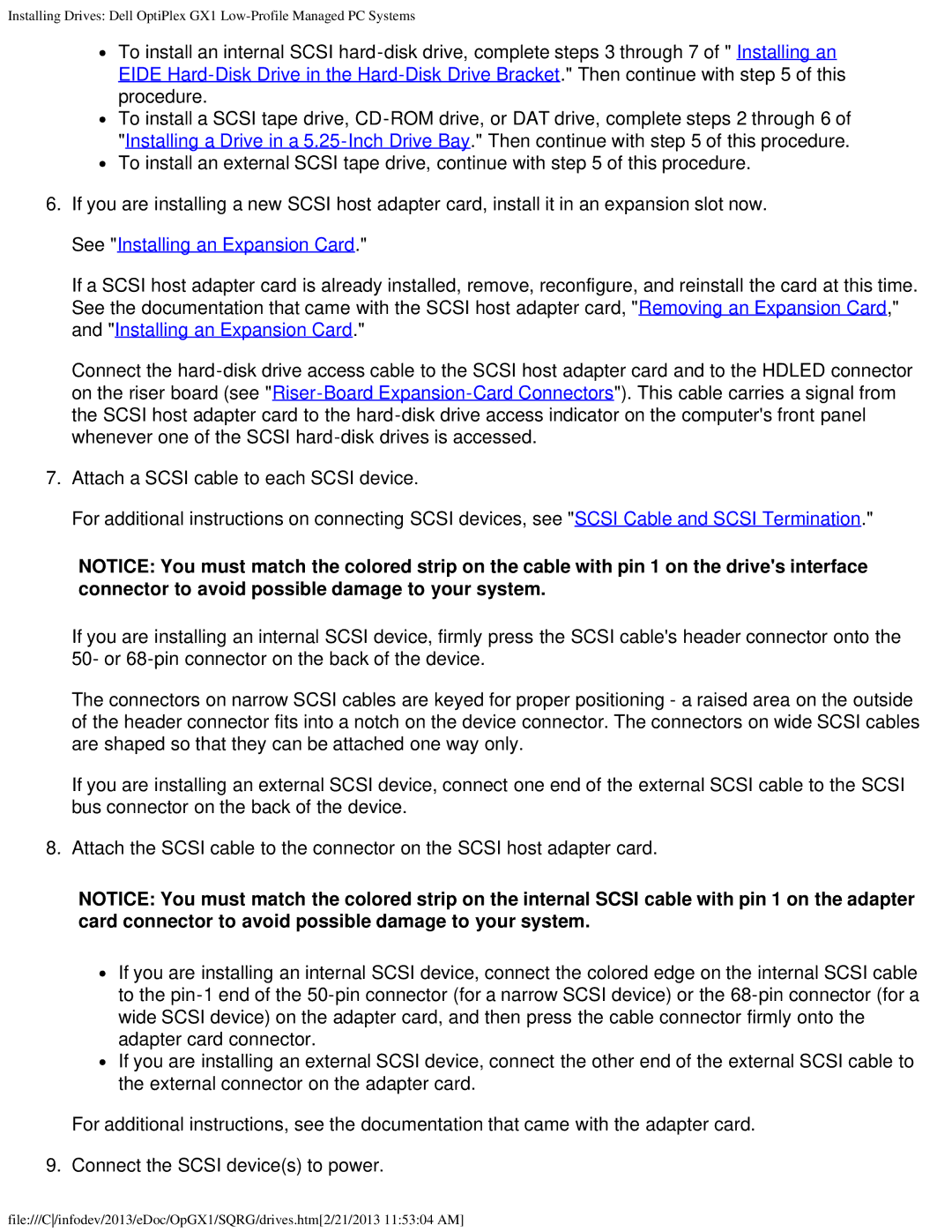 Dell GX1 technical specifications 