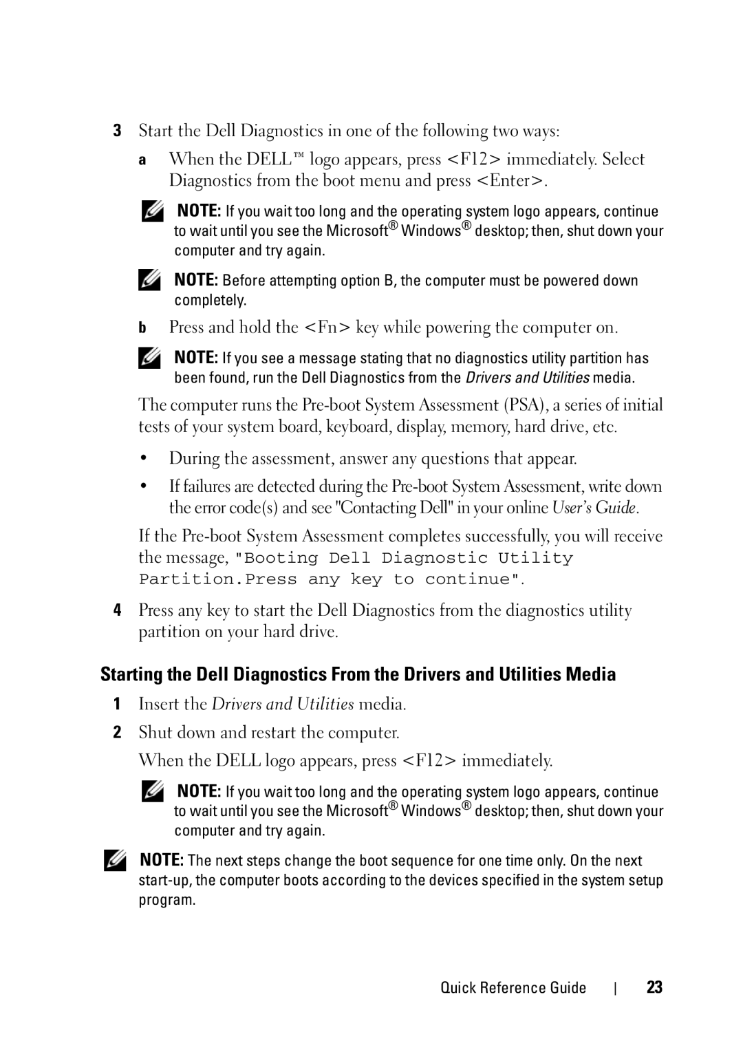 Dell GX148 manual Insert the Drivers and Utilities media 