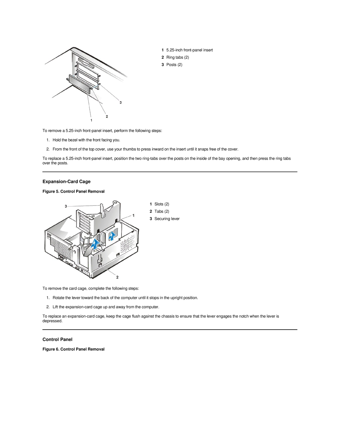 Dell GX200 manual Expansion-Card Cage 