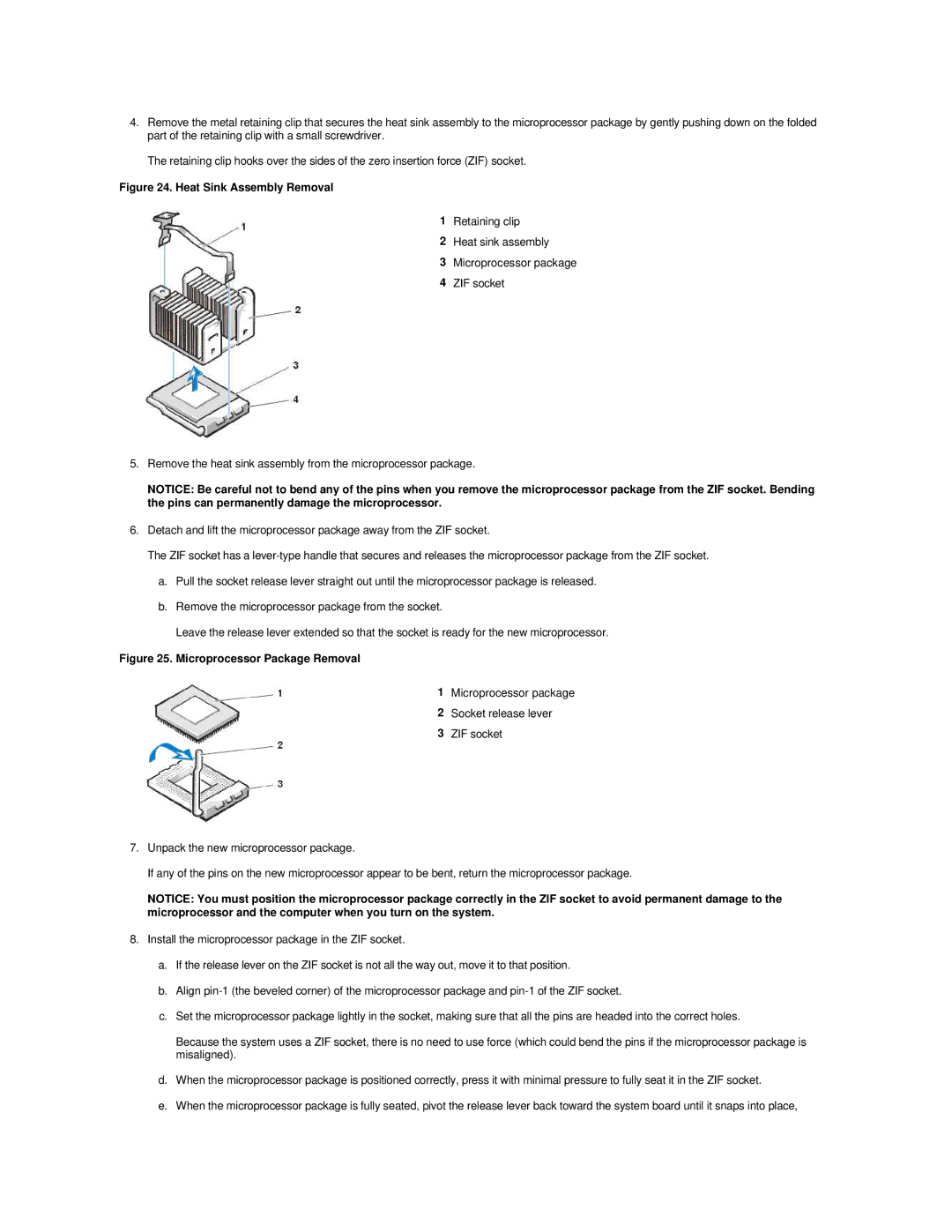 Dell GX200 manual Heat Sink Assembly Removal 