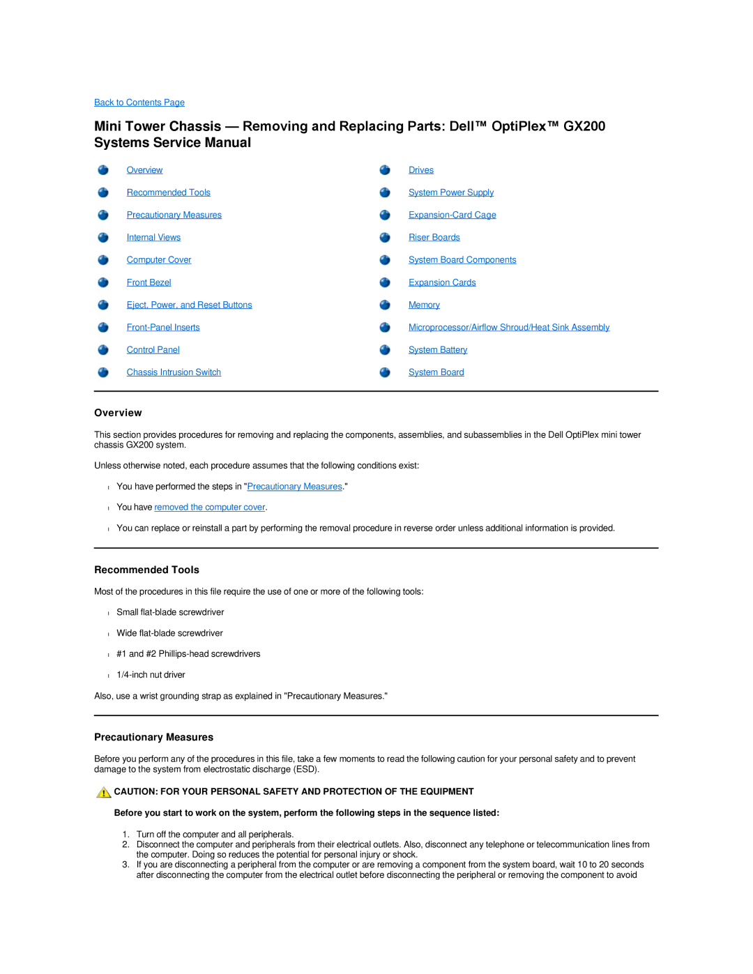 Dell GX200 manual Overview 