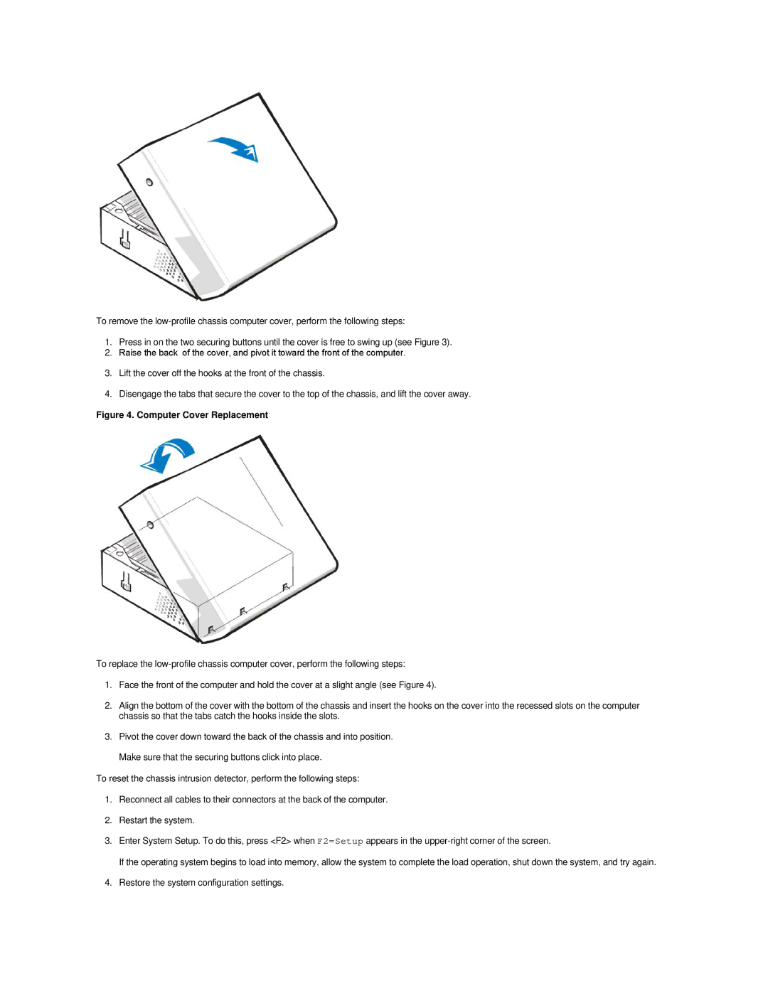 Dell GX200 manual Computer Cover Replacement 