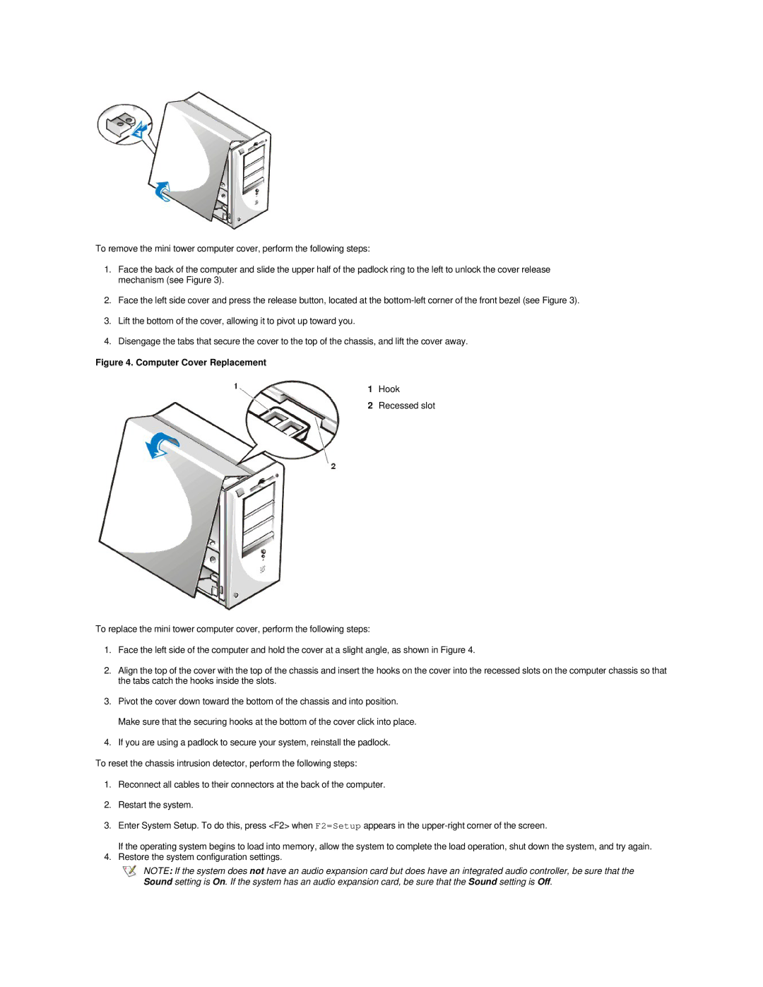 Dell GX200 manual Computer Cover Replacement 