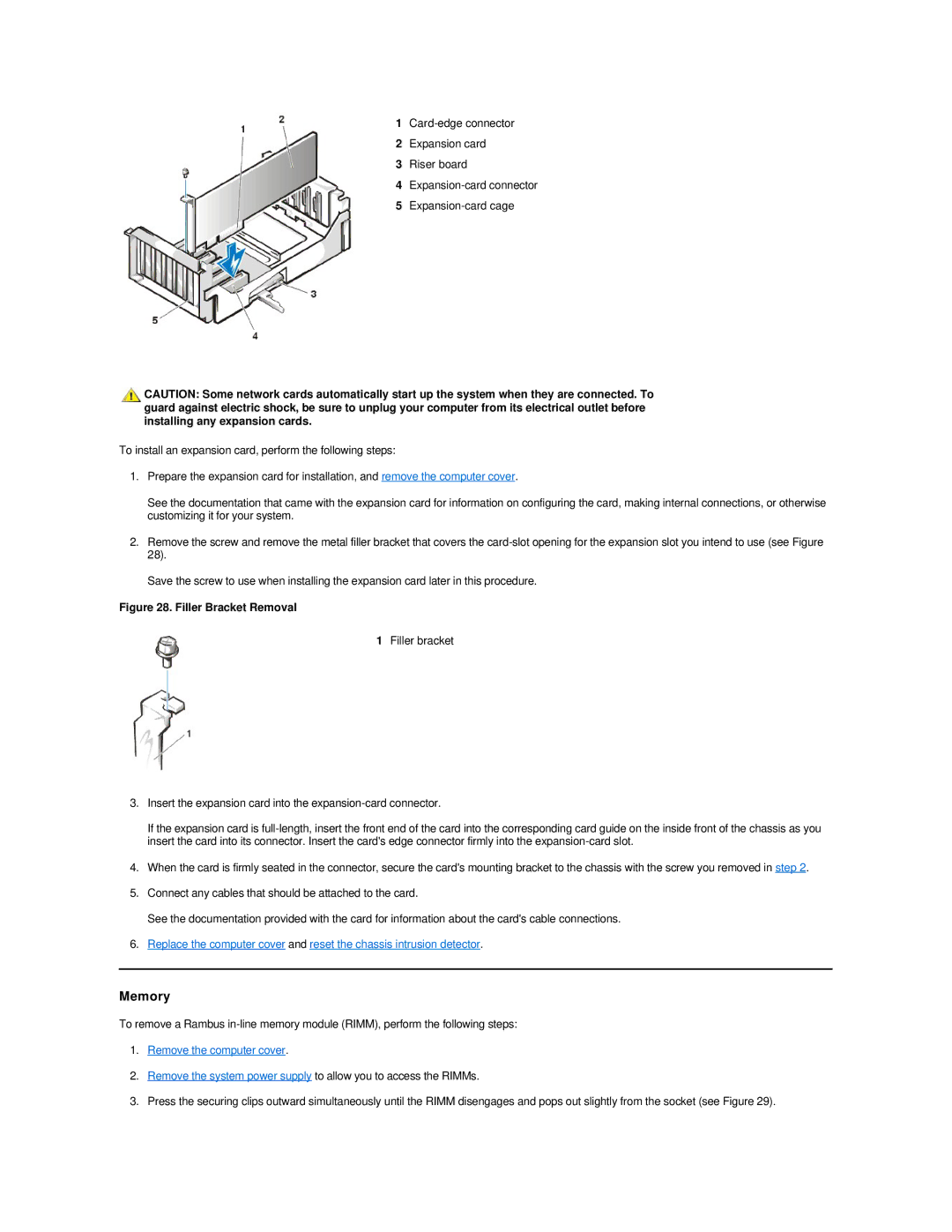 Dell GX200 manual Memory 