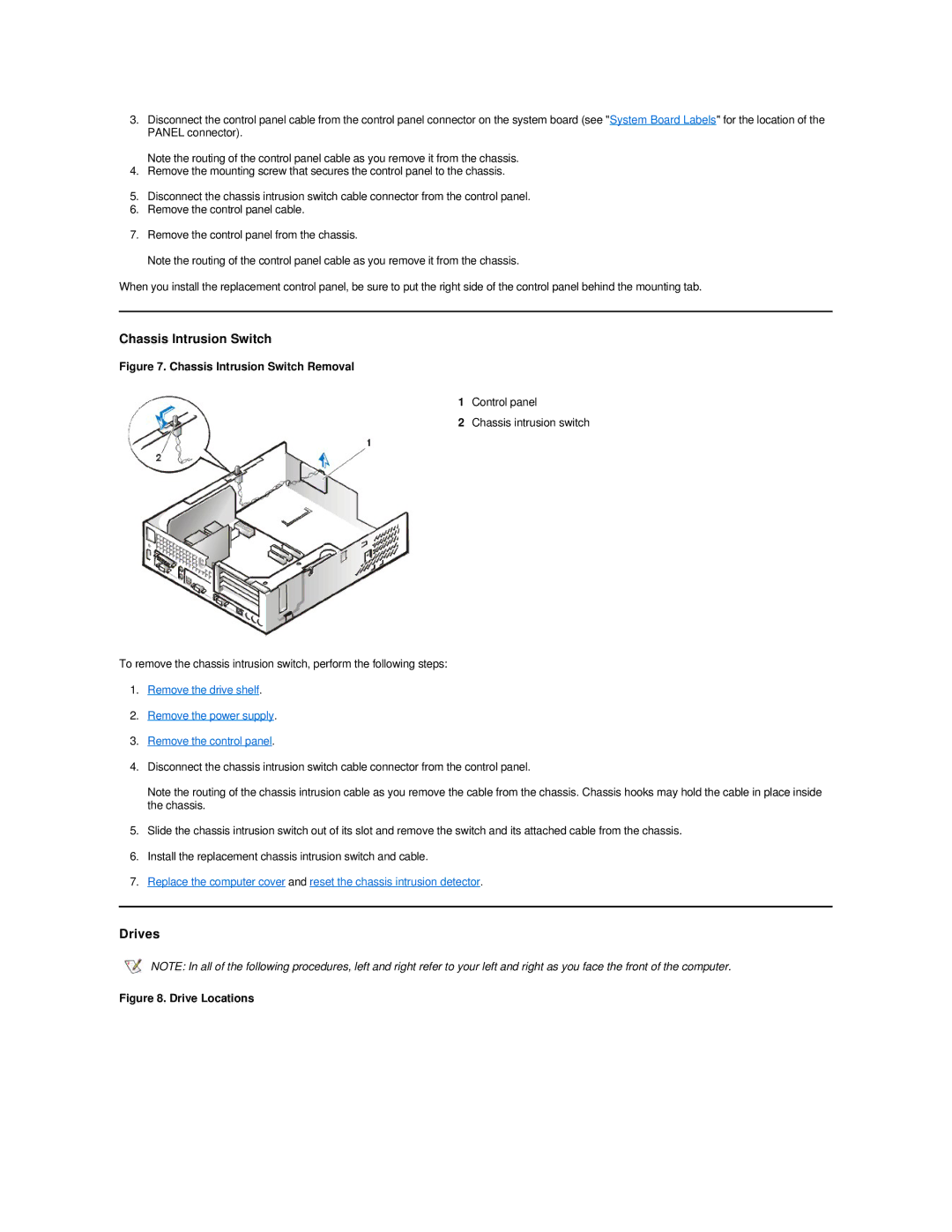 Dell GX200 manual Chassis Intrusion Switch 