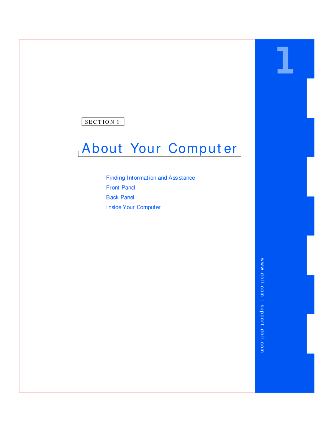 Dell GX240 manual About Your Computer 