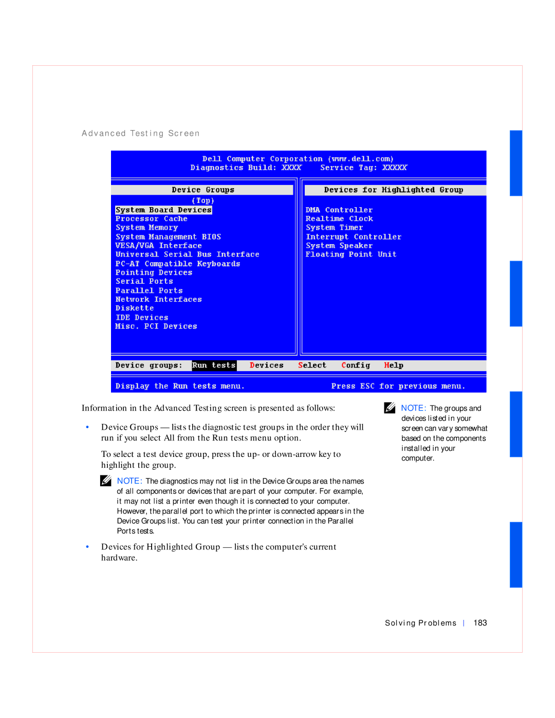 Dell GX240 manual Solving Problems 183 