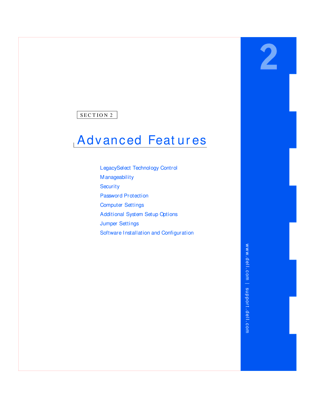 Dell GX240 manual Advanced Features 