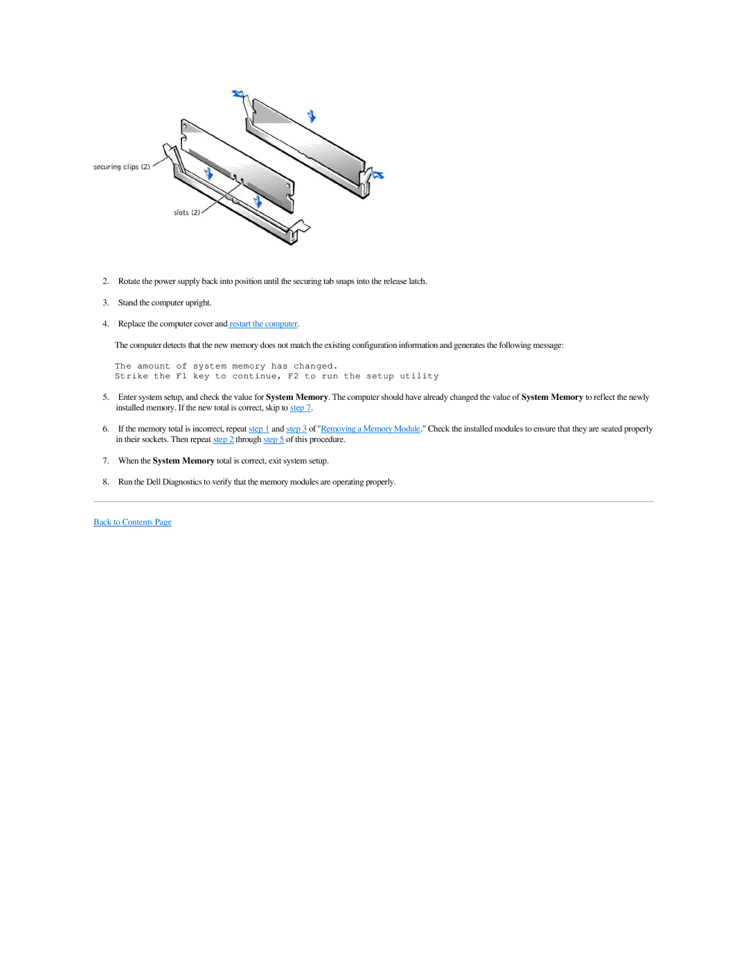 Dell GX400 manual Back to Contents 