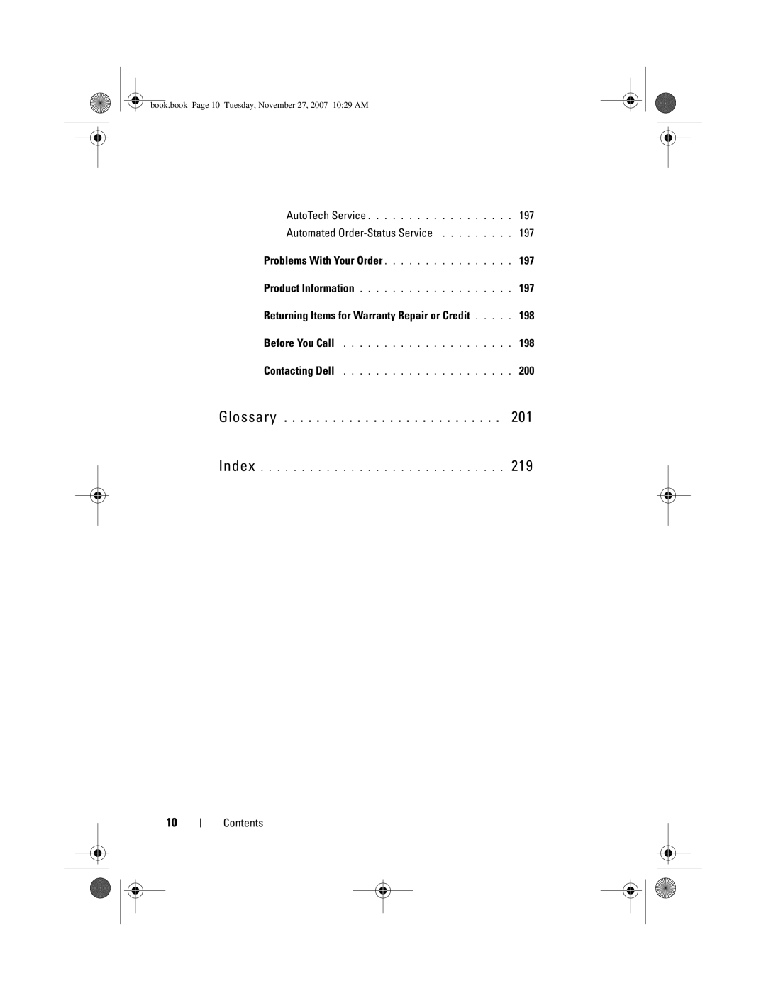 Dell GX404, DC01L owner manual Automated Order-Status Service 