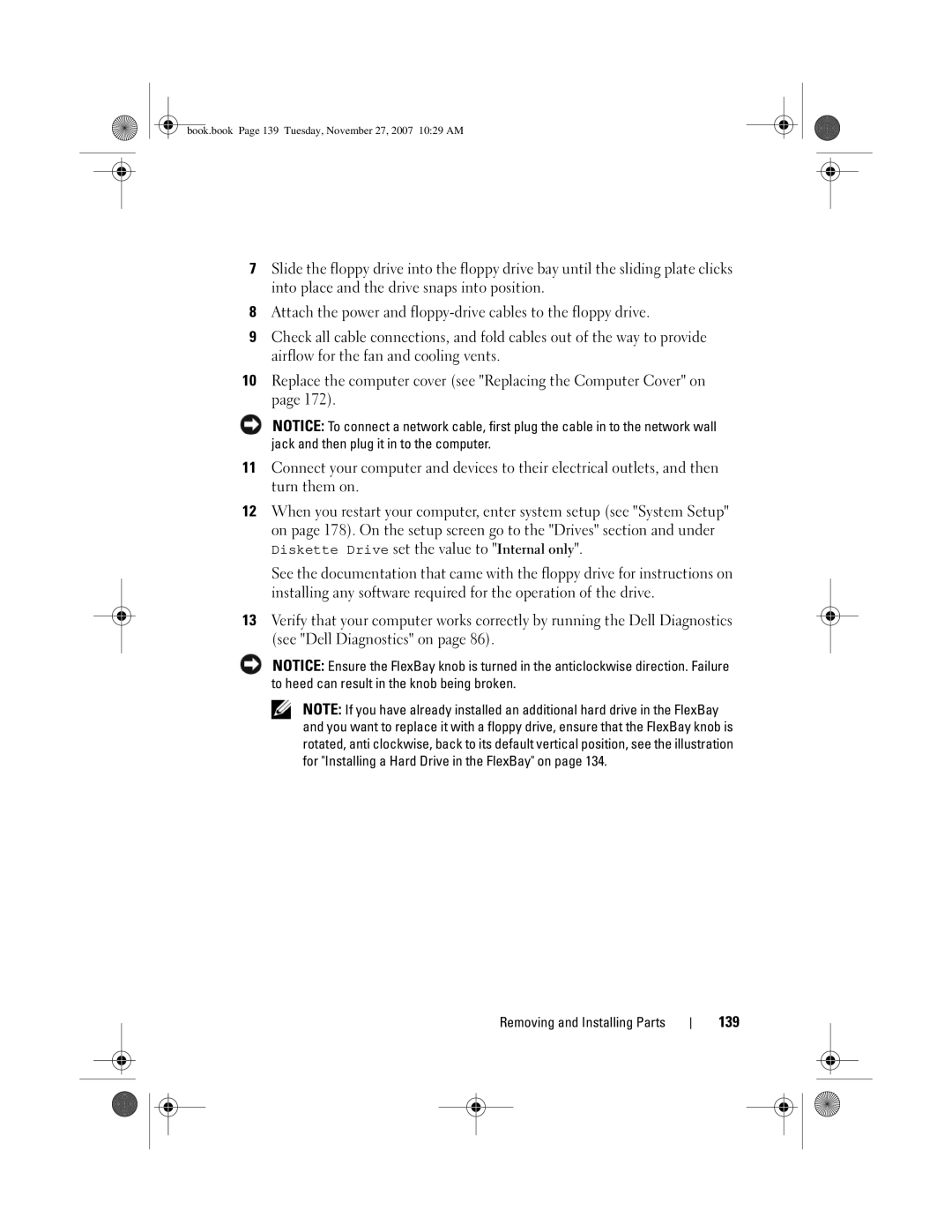 Dell DC01L, GX404 owner manual 139 