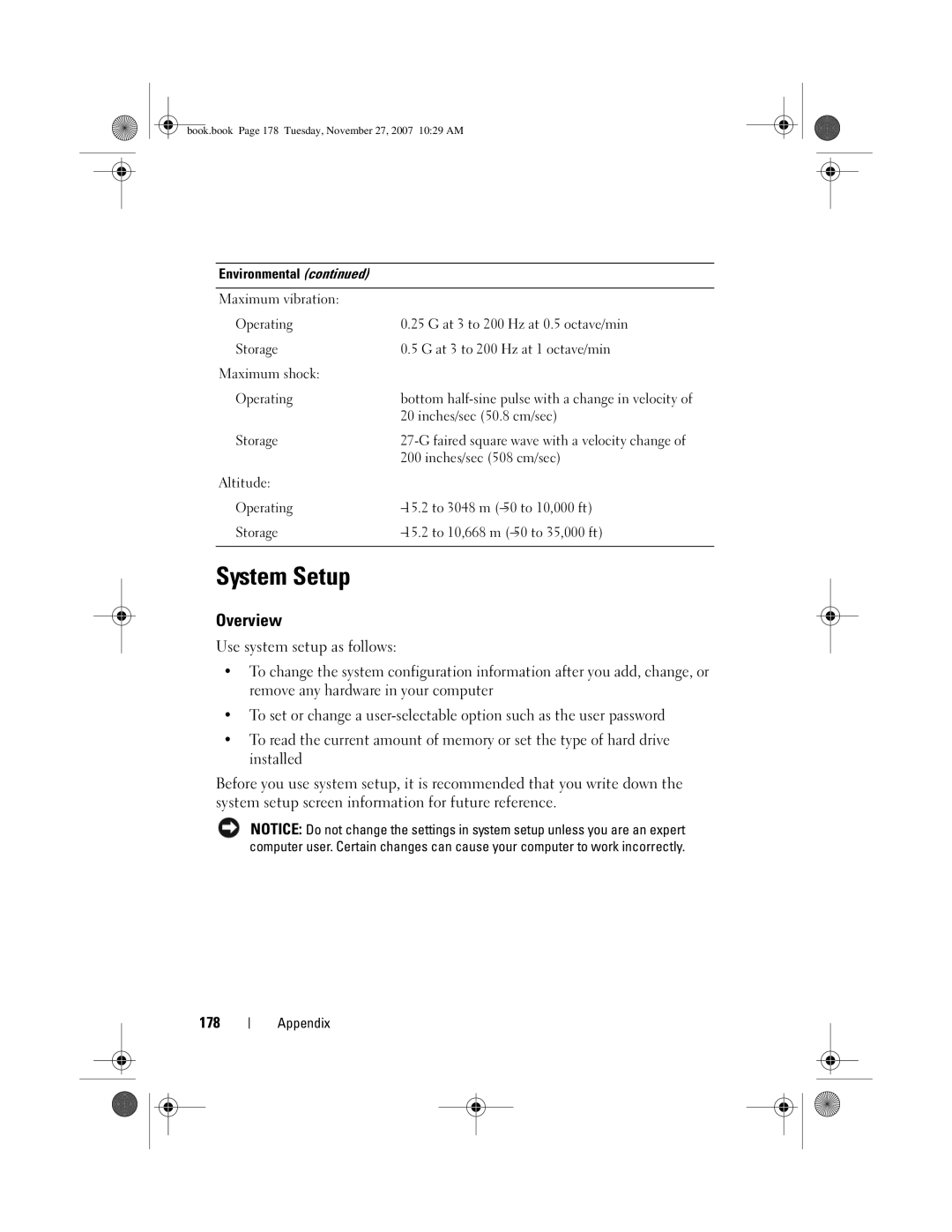 Dell GX404, DC01L owner manual System Setup, Overview 