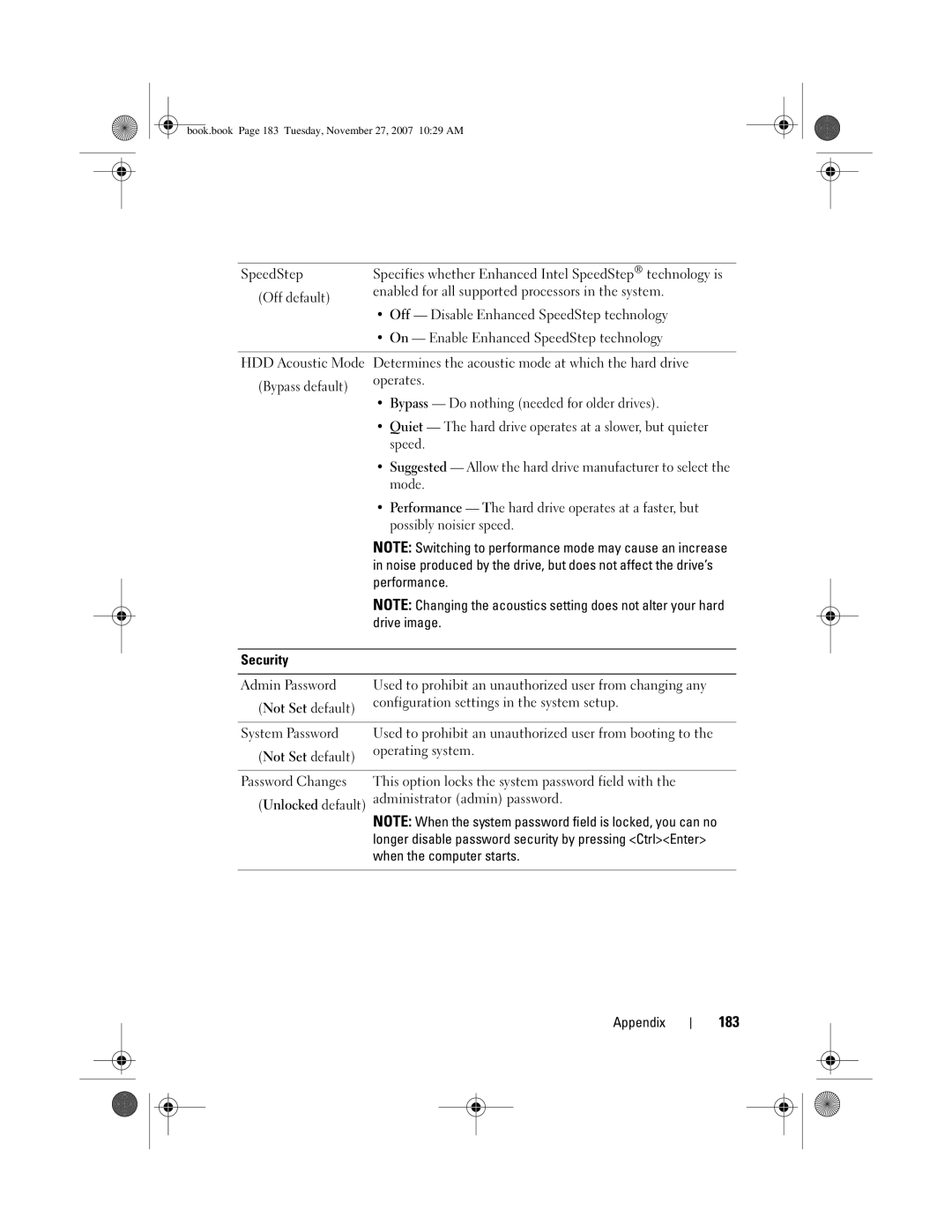 Dell DC01L, GX404 owner manual 183 