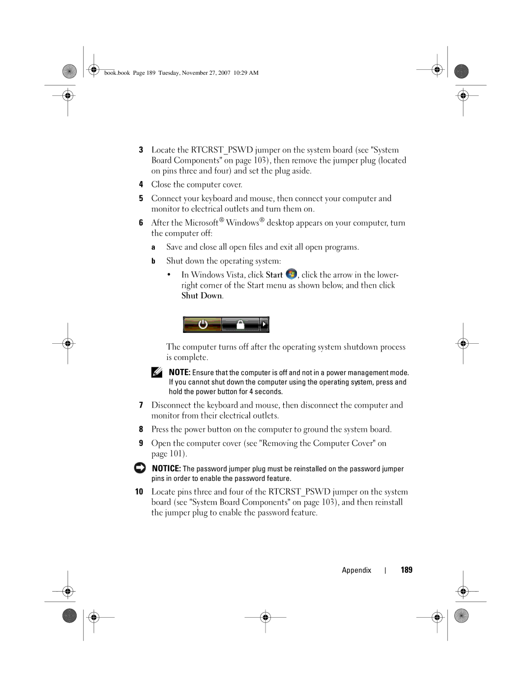 Dell DC01L, GX404 owner manual 189 