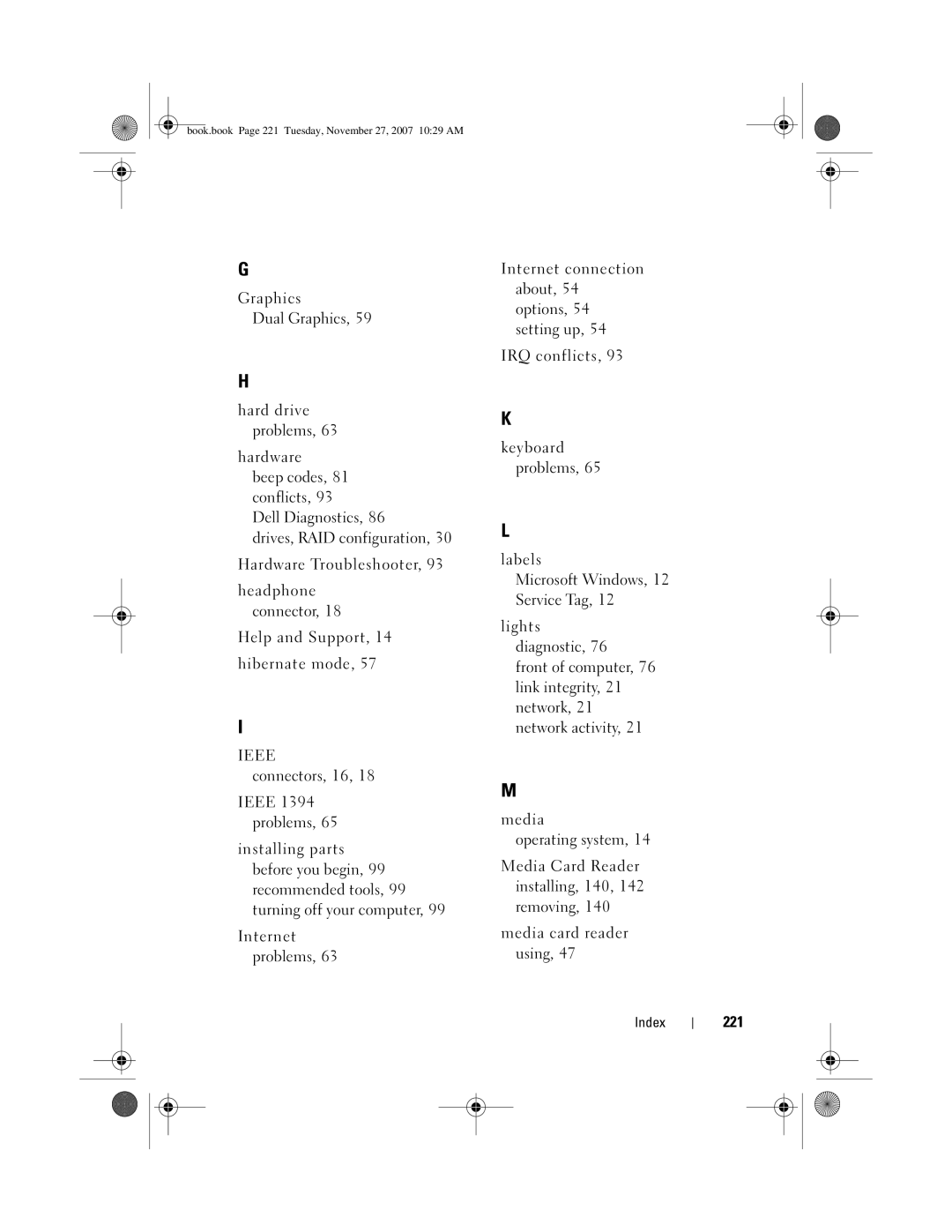 Dell DC01L, GX404 owner manual 221 