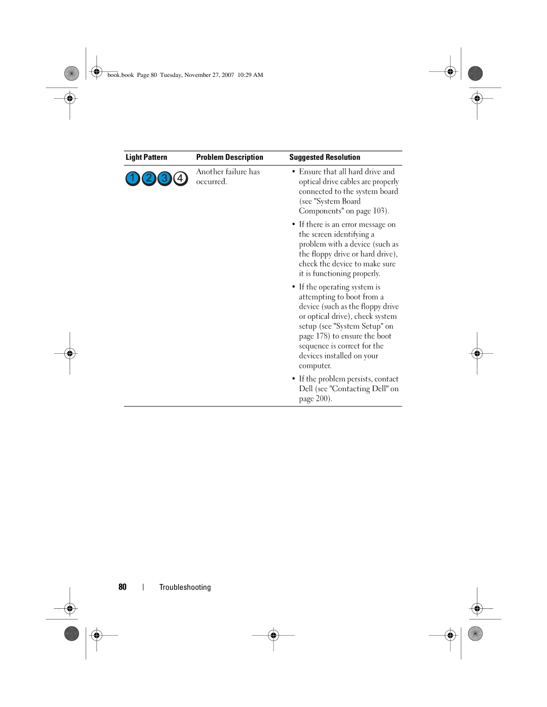 Dell GX404, DC01L owner manual See System Board 