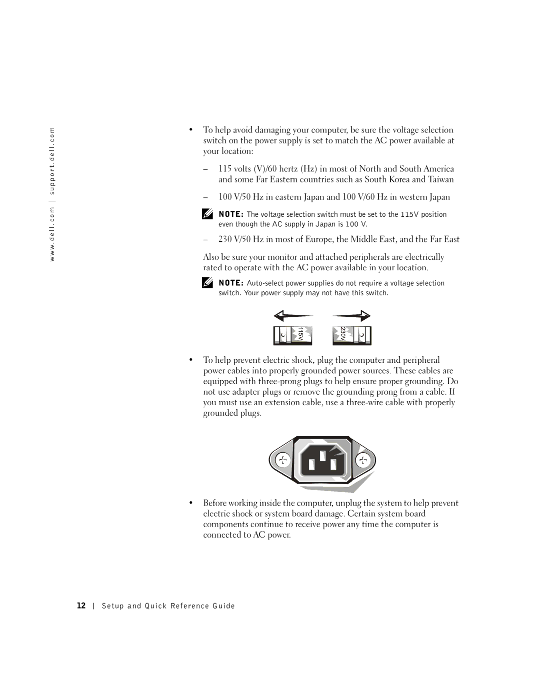 Dell 94CGN, GX50 manual Setup and Quick Reference Guide 