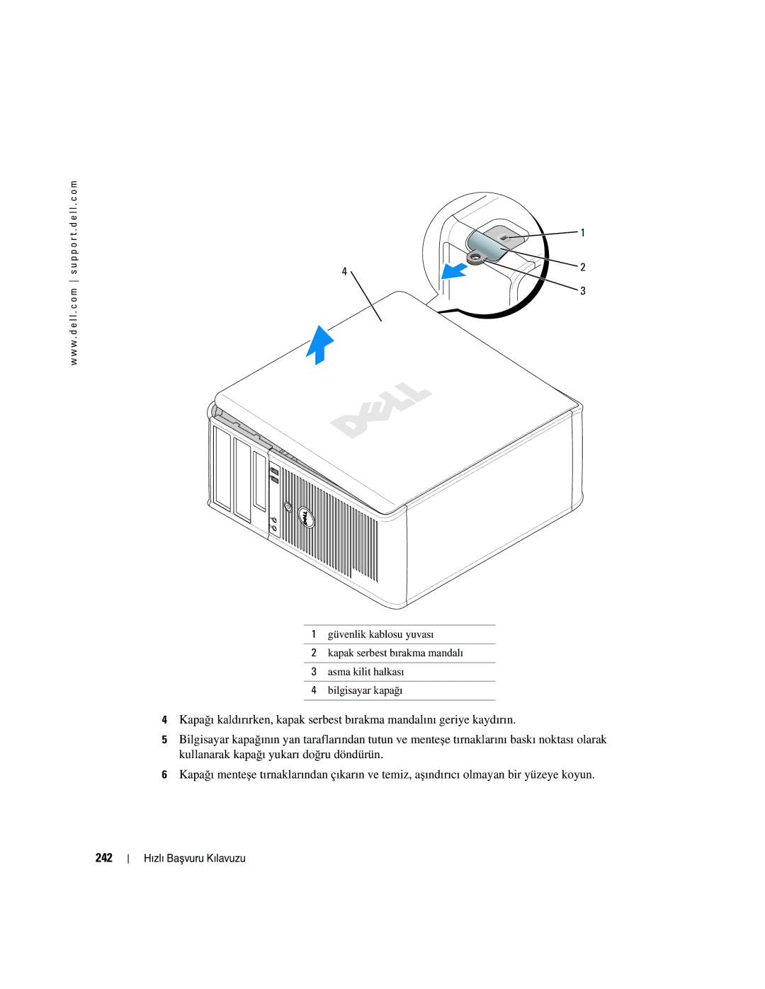 Dell GX520 manual 242 