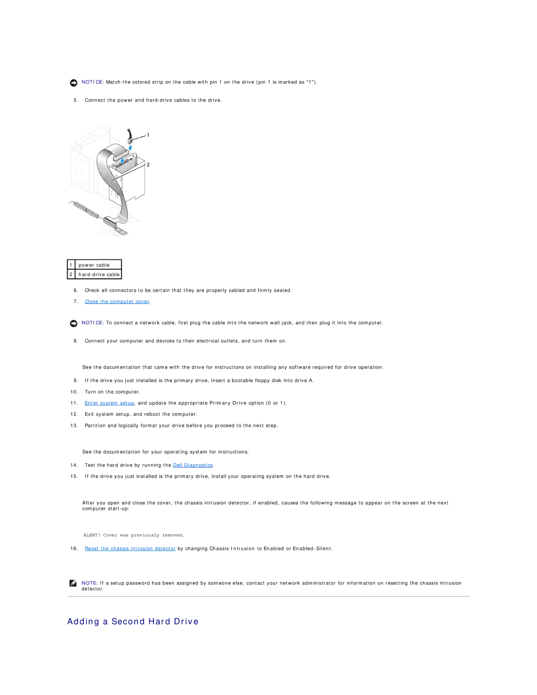 Dell GX60 manual Adding a Second Hard Drive 