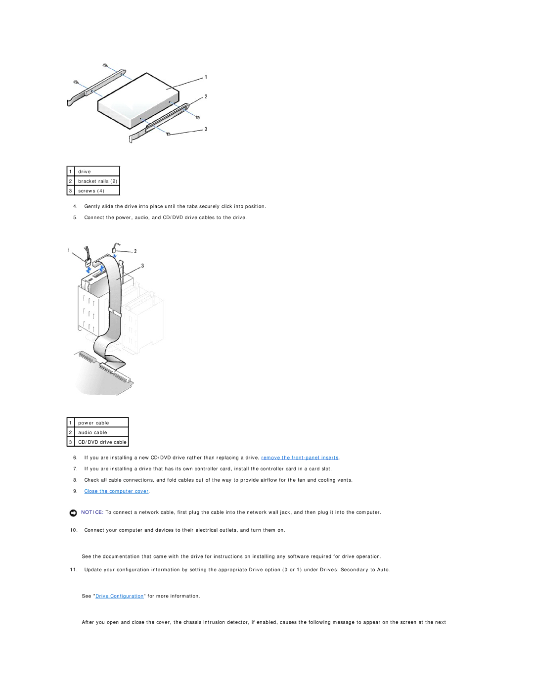 Dell GX60 manual Close the computer cover 