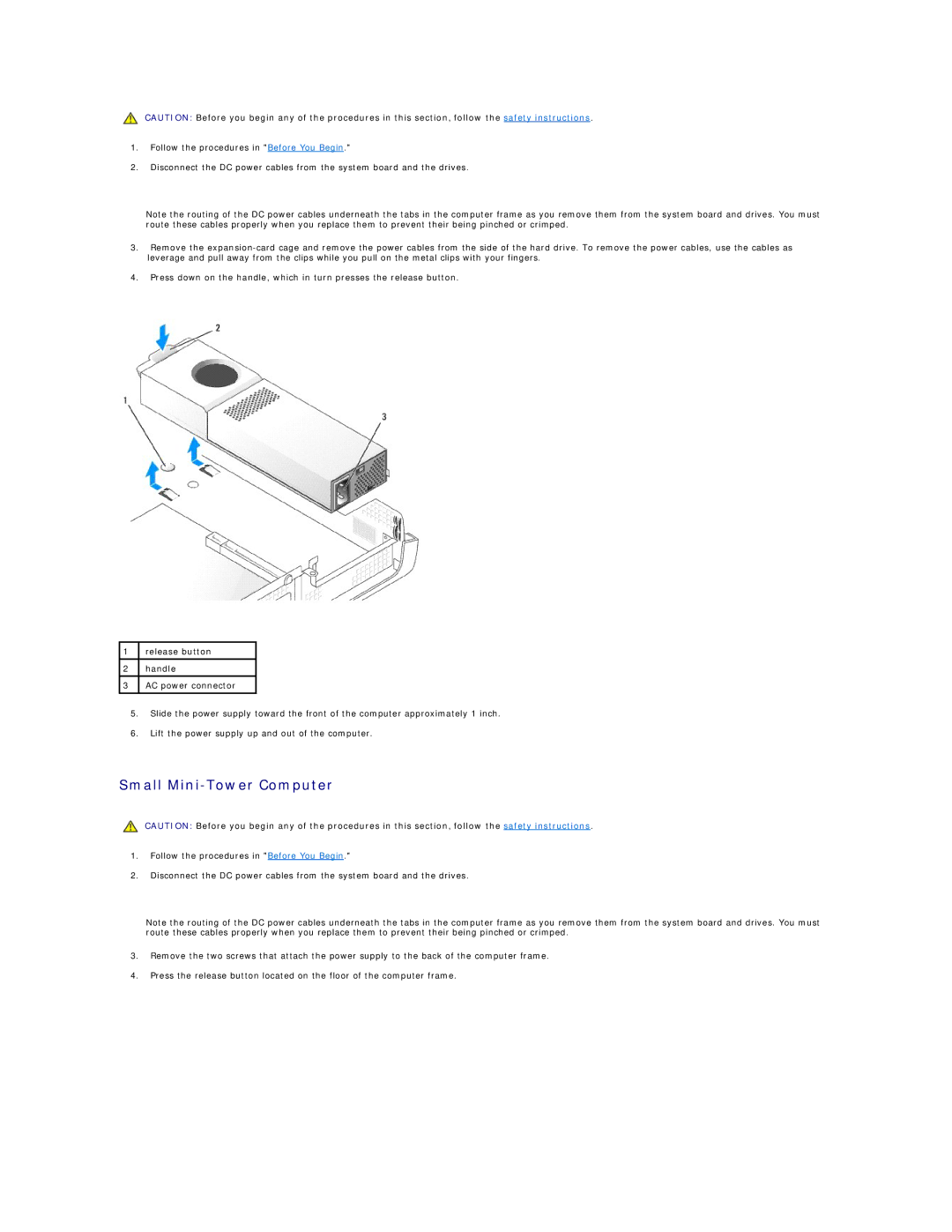 Dell GX60 manual Small Mini-Tower Computer 