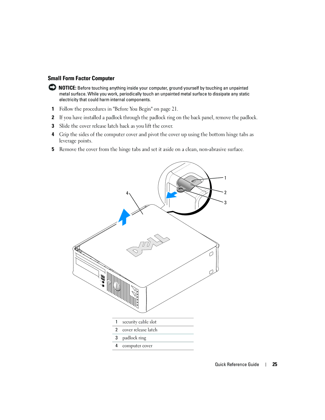 Dell GX620 manual Small Form Factor Computer 