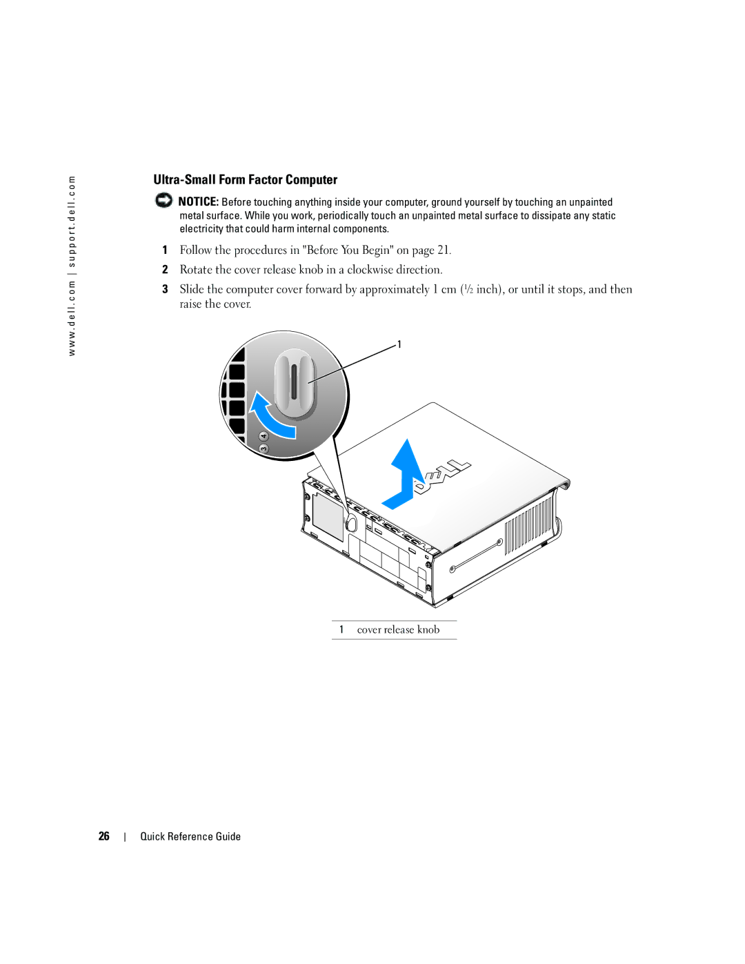 Dell GX620 manual Ultra-Small Form Factor Computer 