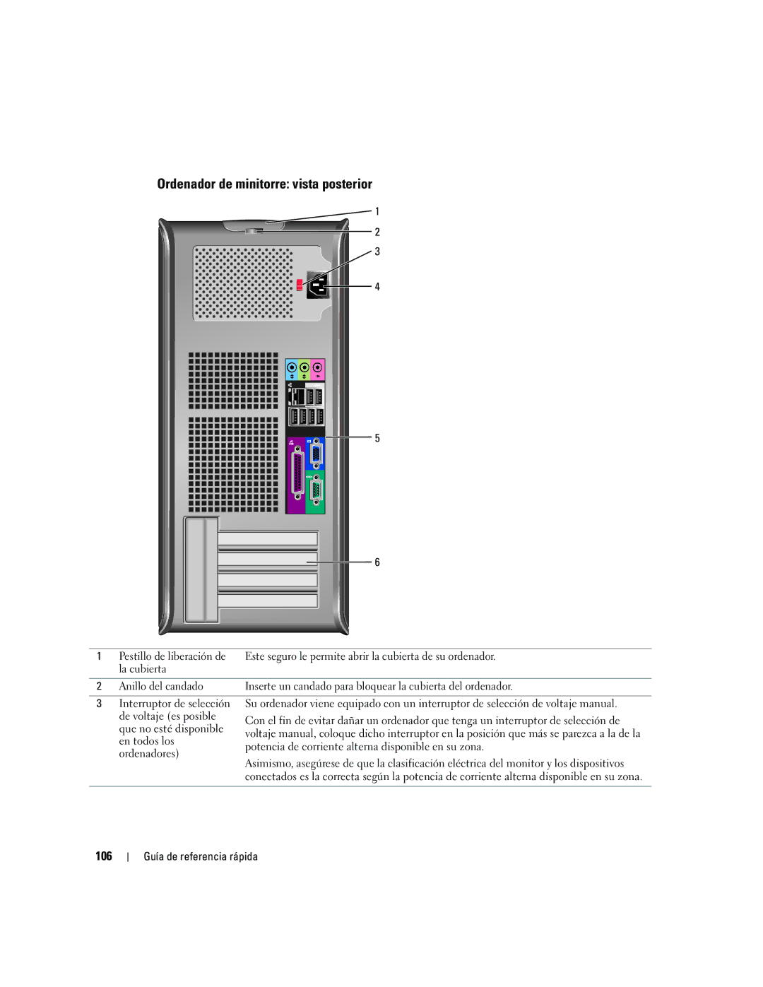 Dell GX620 manual 106 