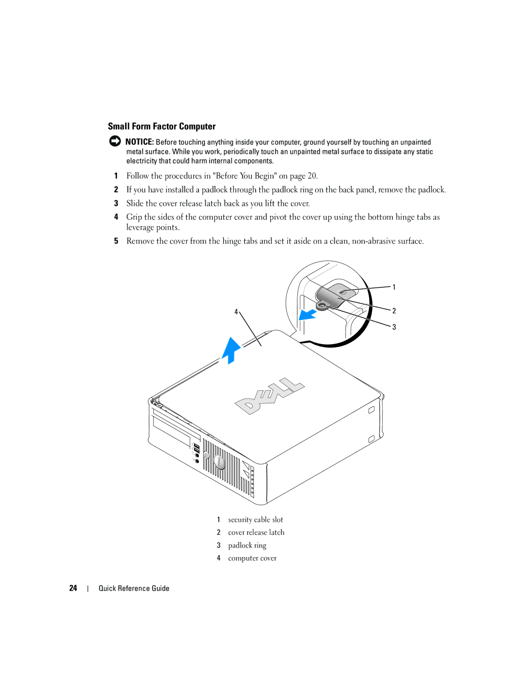 Dell GX620 manual Small Form Factor Computer 