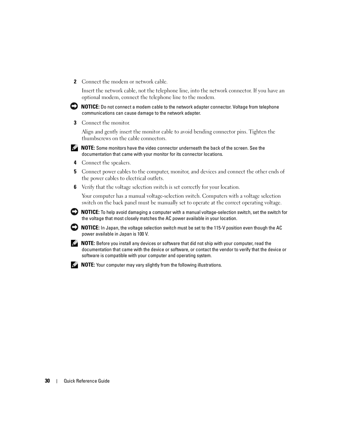 Dell GX620 manual Quick Reference Guide 