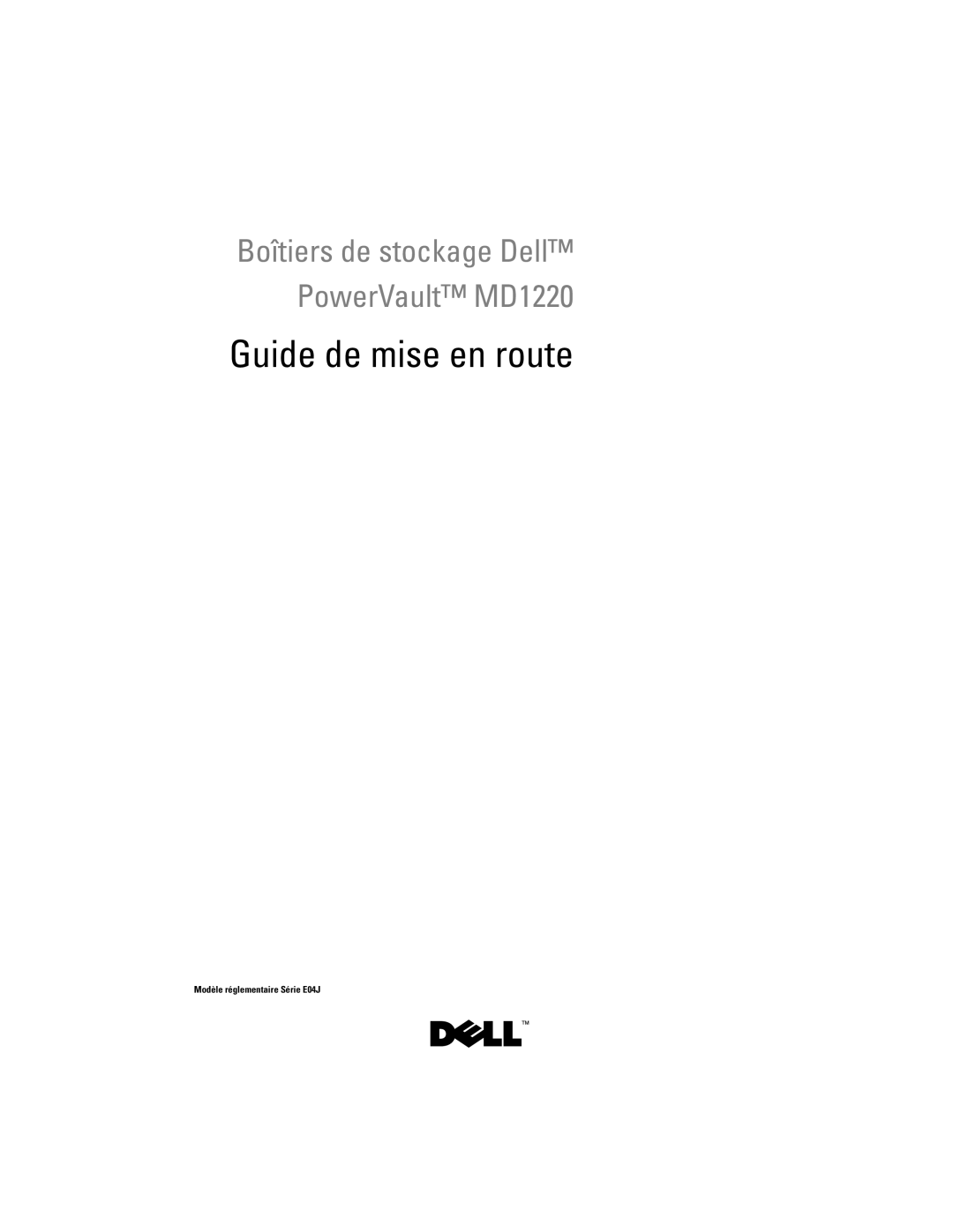 Dell E04J, H476M manual Guide de mise en route 